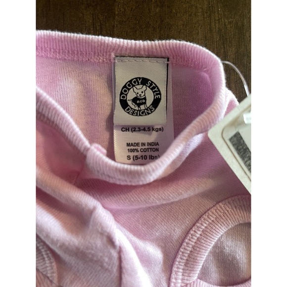 Doggy Style Designs Girl Pink T-Shirt for Dogs Size Small Birthday Girl Tank - Picture 6 of 7